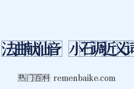 法曲献仙音·小石调近义词是什么意思的图片